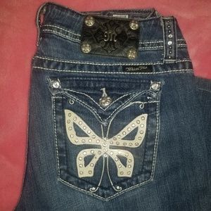 30/29 Butterfly Miss Me Jeans